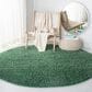 Safavieh Venus Shag 6"7" Round Green Area Rug, , large