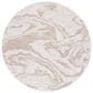 Safavieh Martha Stewart Cyprus Abstract 6"7" Round Ivory and Beige Area Rug, , large