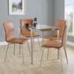 Lumisource Mason Swivel Side Chair with Camel Upholstered in Brushed Stainless Steel (Set of 2), , large