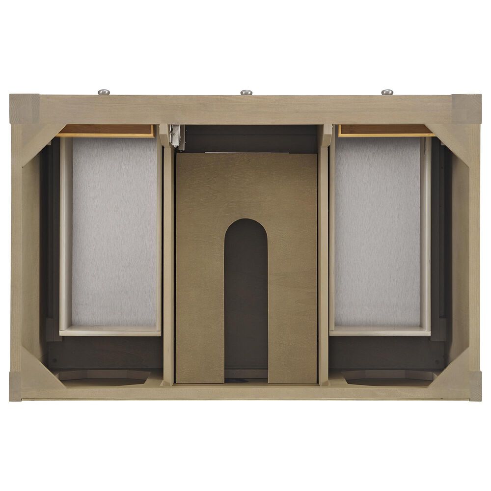 James Martin Vanities Breckenridge 36&quot; Single Vanity in Whitewashed Oak with 3 cm White Zeus Quartz Top, , large