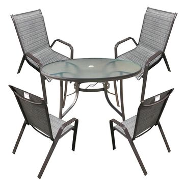 Redline Creation Inc. 5-Piece Patio Set in Brown, , large