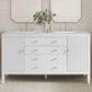 James Martin Vanities Myrrin 60" Double Vanity in Bright White with 3 cm Arctic Fall Solid Surface Top, , large