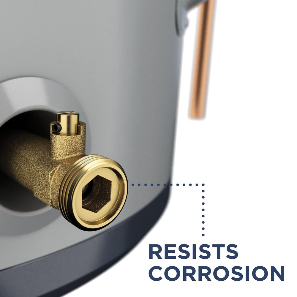 GE Appliances 30-Gallon Smart Short Electric Water Heater with Brass Drain Valve in Gray, , large