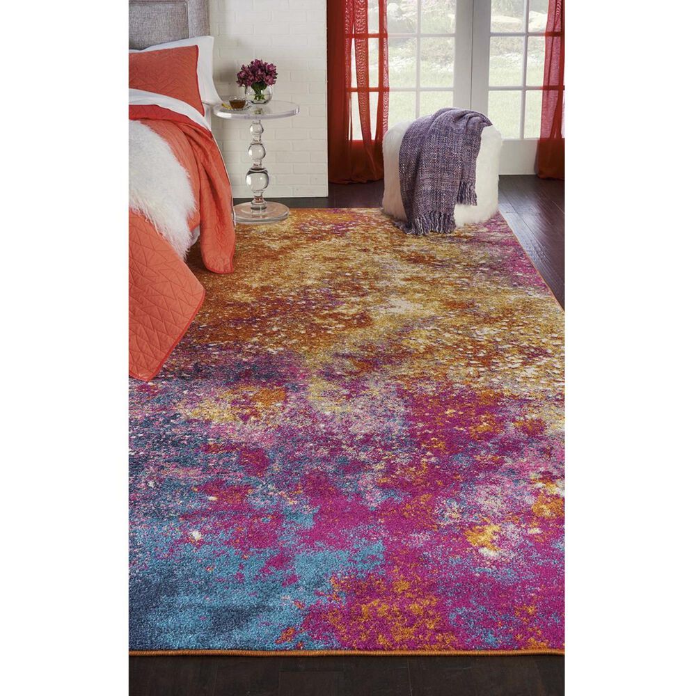 Nourison Passion PSN10 3&#39;9&quot; x 5&#39;9&quot; Sunburst Area Rug, , large