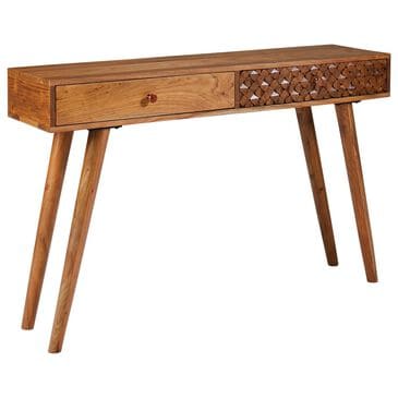 Pacific Landing 2-Drawer Console Table in Natural Brown, , large