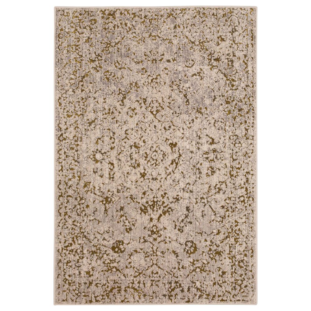 Karastan Axiom Chisel 92116-00527 5"3" x 7"10" Gold Area Rug, , large