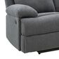 Ashley Side-Swipe Manual Reclining Loveseat in Charcoal, , large