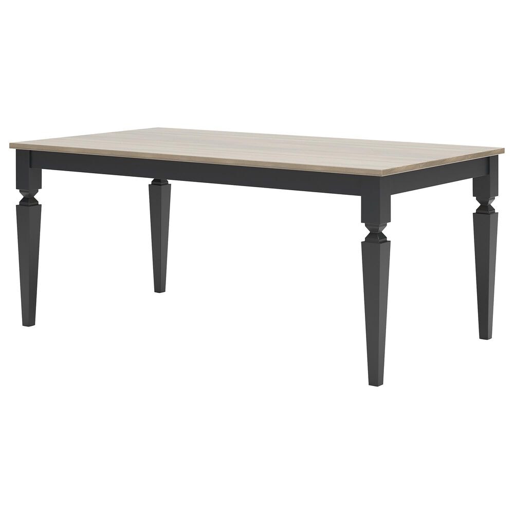Ashley Brenkerton Rectangular Dining Table in Grayish Brown and French Black - Table Only, , large
