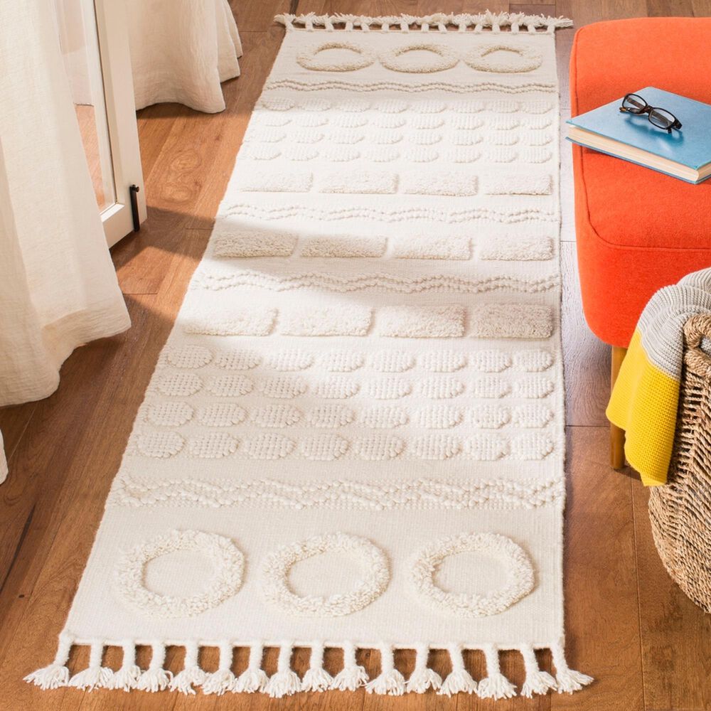 Safavieh Natura NAT251A 2&#39;3&quot; x 8&#39; Ivory Runner, , large