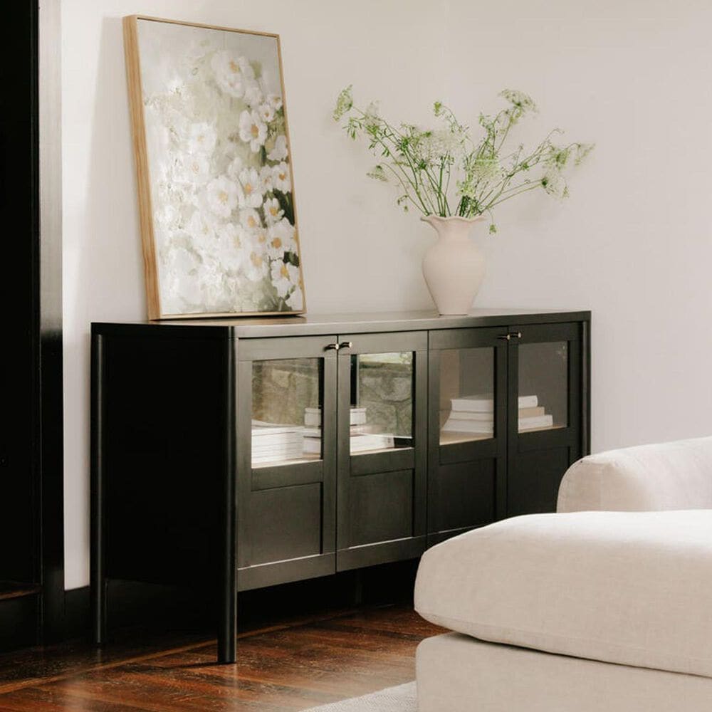 Moe's Home Collection Hannah 4-Door Sideboard in Black, , large