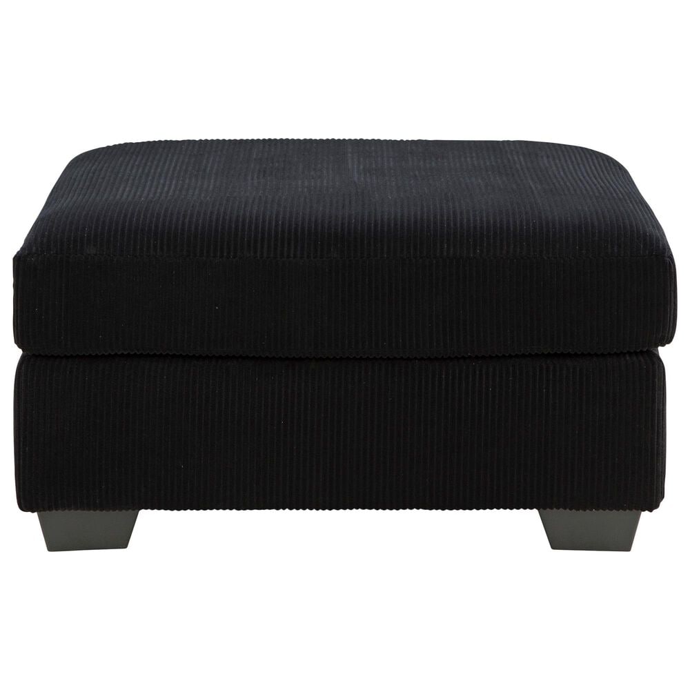 Ashley SimpleJoy Oversized Accent Ottoman in Onyx, , large