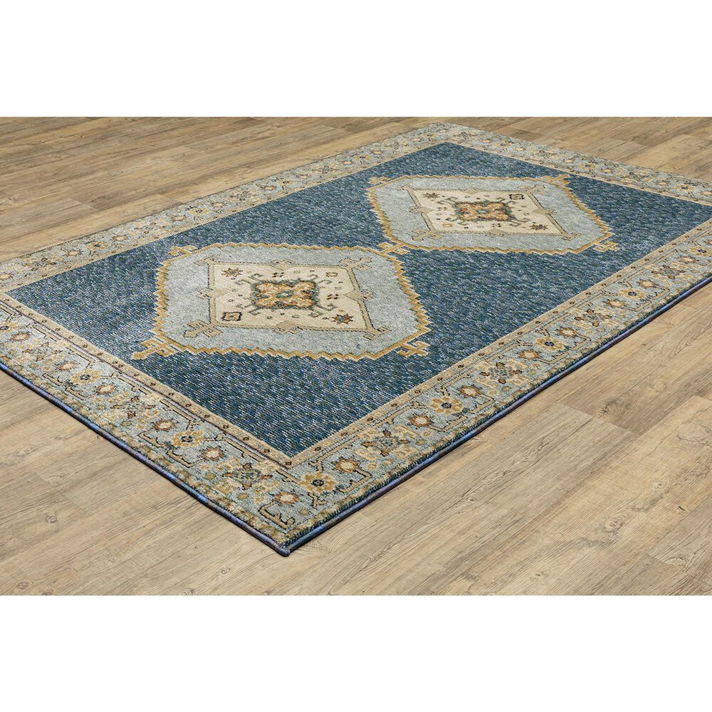 Oriental Weavers Andorra 10&#39; x 13&#39;2&quot; Blue and Gold Area Rug, , large