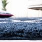 Safavieh August Shag 6"7" Square Navy and Ivory Area Rug, , large