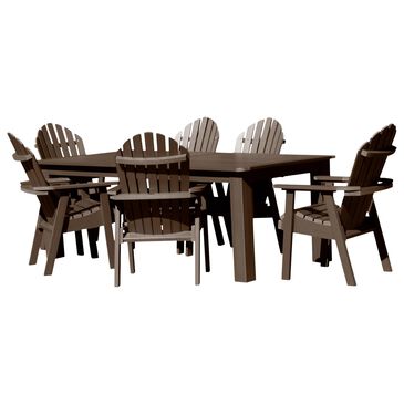 Highwood USA Muskoka 7-Piece Patio Bistro Dining Set in Weathered Acorn, , large