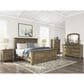 Ashley Feddinger King Panel Bed in Chestnut Brown, , large
