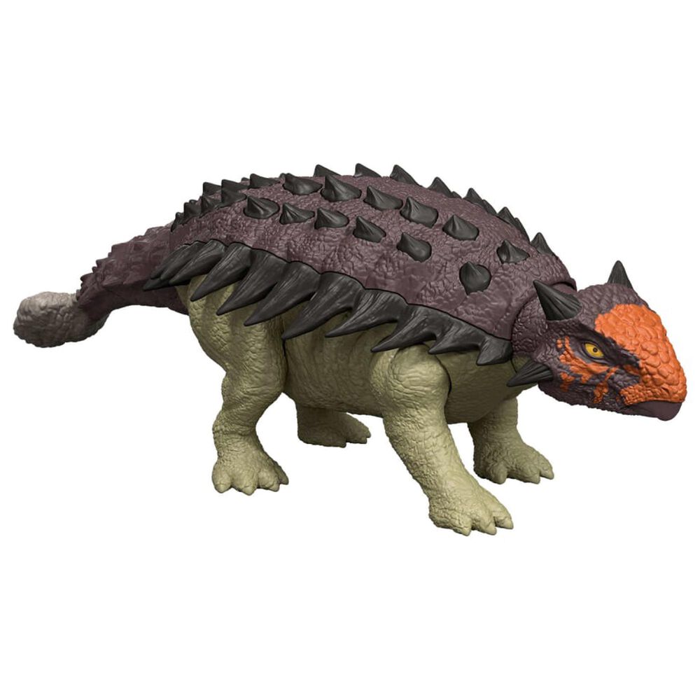 Jurassic World Ankylosaurus Wild Roar Dinosaur Action Figure in Multicolor, , large