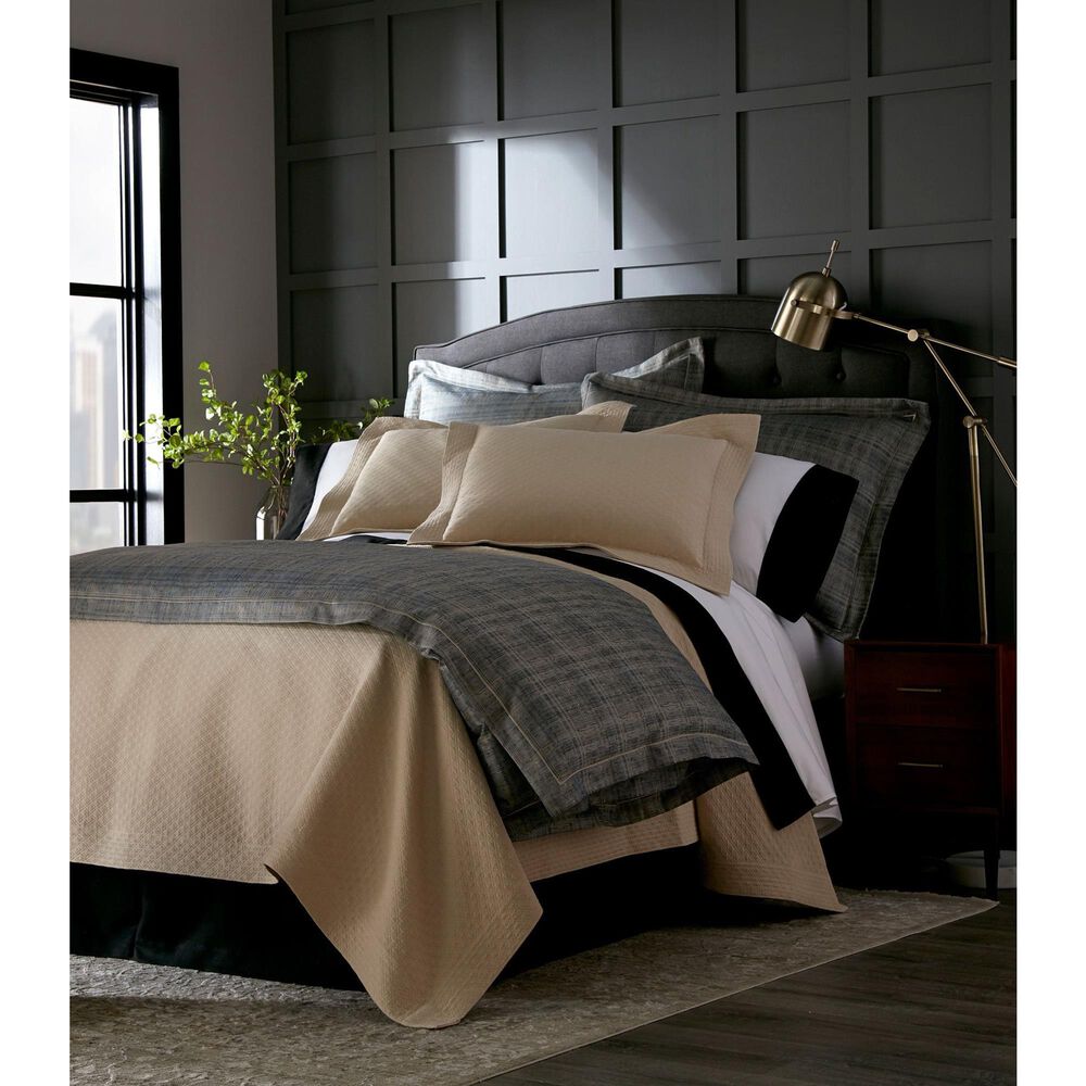 Peacock Alley Alyssa Matelasse King Coverlet in Flax, , large