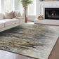 37B Trevi TV14 5" x 7"6" Gray Area Rug, , large