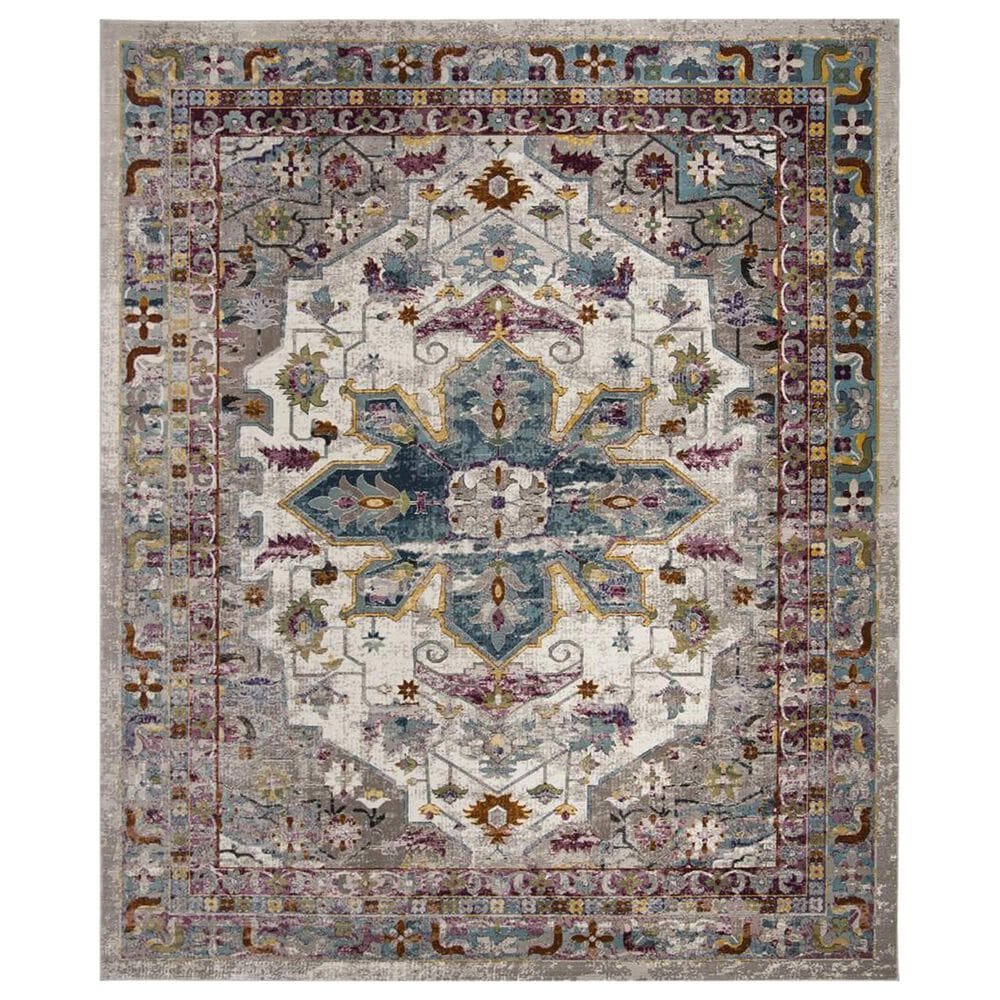 Safavieh Aria ARA160C 8" x 10" Cream and Multicolor Area Rug, , large