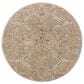 Surya Reina Light Brown, Tan, Denim, Rust, Olive, Light Gray, Cream and Mustard 7"10" Round Area Rug, , large
