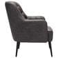 Zuo Modern Tasmania Accent Chair in Vintage Black and Gold, , large