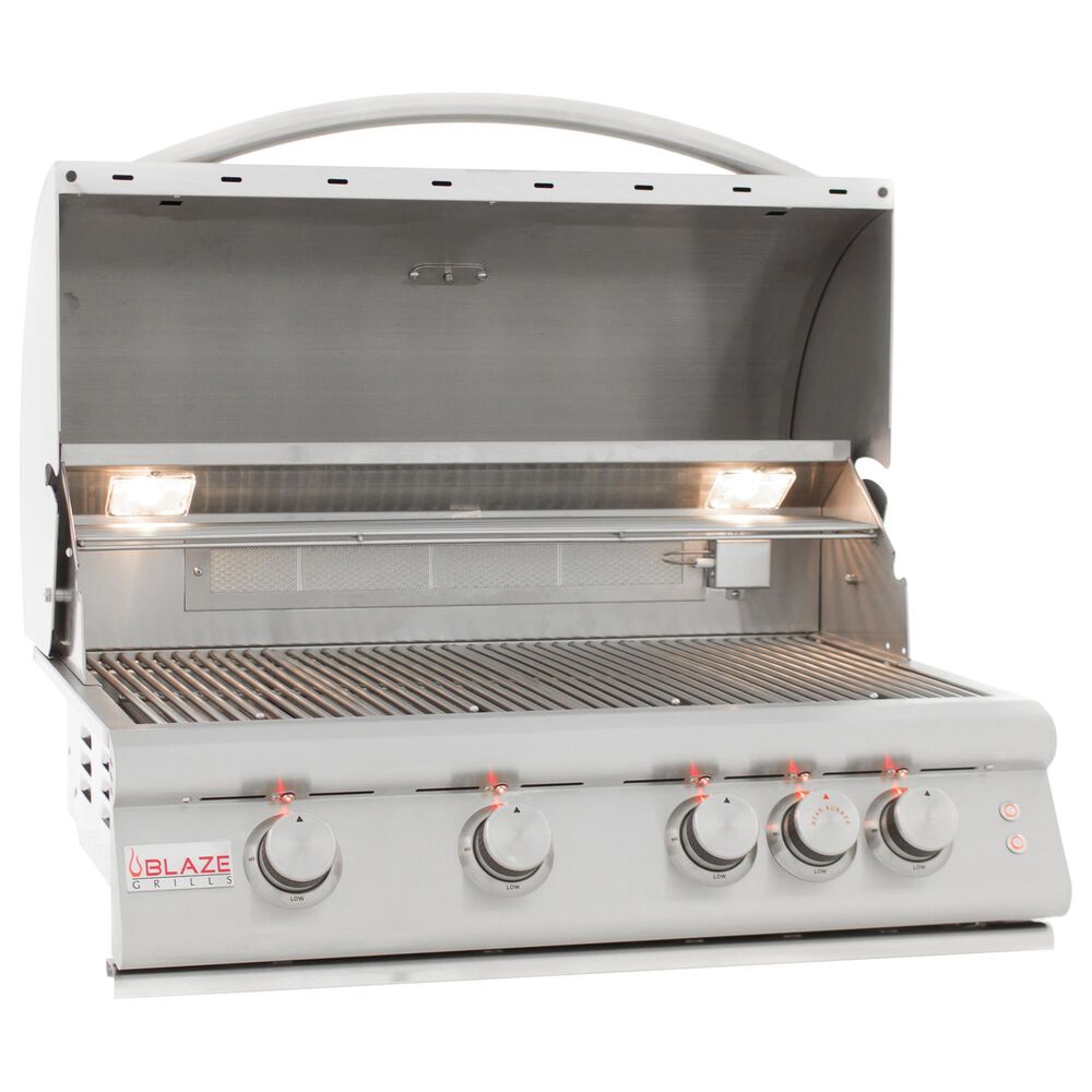 Blaze 32&quot; LTE Gas Grill with 4-Burner in Stainless Steel, , large