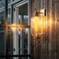 Troy Lighting Atwater 7" 1-Light Exterior Wall Sconce in Patina Brass, , large