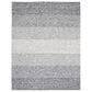 Safavieh Micro-Loop 8" x 10" Black and Ivory Area Rug, , large