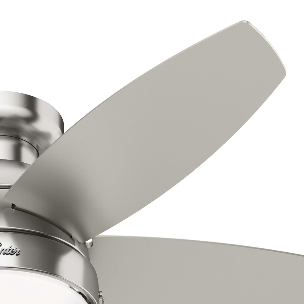 Hunter Lilliana 44&quot; Ceiling Fan with LED Lights in Brushed Nickel, , large