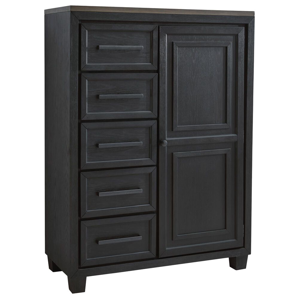 Millenium Foyland 5-Piece Queen Bedroom Set in Black and Brown, , large