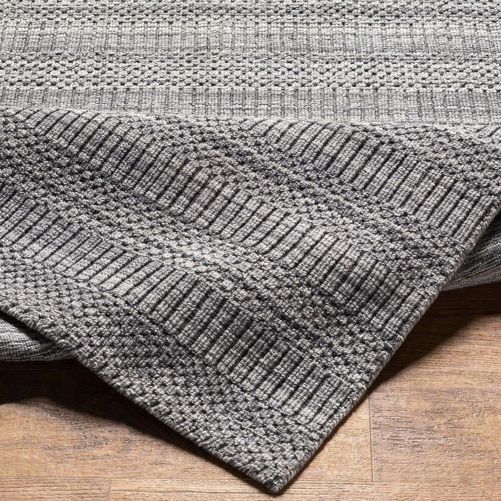 Surya Hickory 9&#39; x 12&#39; Gray, Charcoal, Light Slate and Cream Area Rug, , large