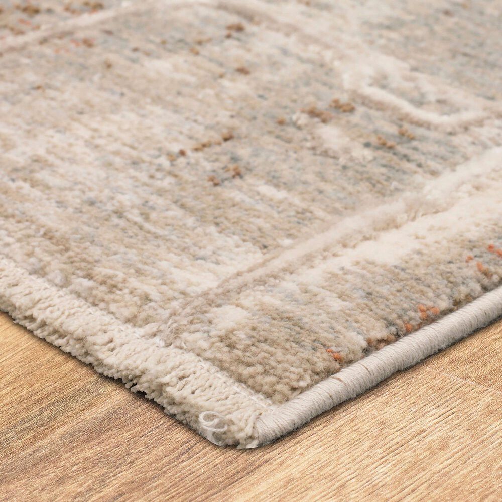 Karastan Solitude Bellisima 2&#39;7&quot; x 7&#39;3&quot; Beige Cream Runner, , large
