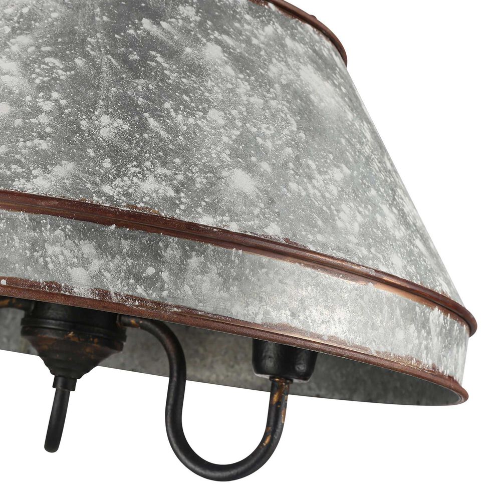 Golden Lighting Jasper 3-Light Pendant in Antique Black and Weathered Gold, , large