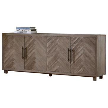 Wycliff Bay Palisades 80" 4-Door Console in Brushed Gray, , large