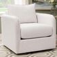 Linon Home Decor Bianca Swivel Accent Chair in Bone, , large