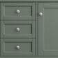 James Martin Vanities Brittany 36" Single Bathroom Vanity in Smokey Celadon with 3 cm White Zeus Quartz Top and Rectangular Sink, , large