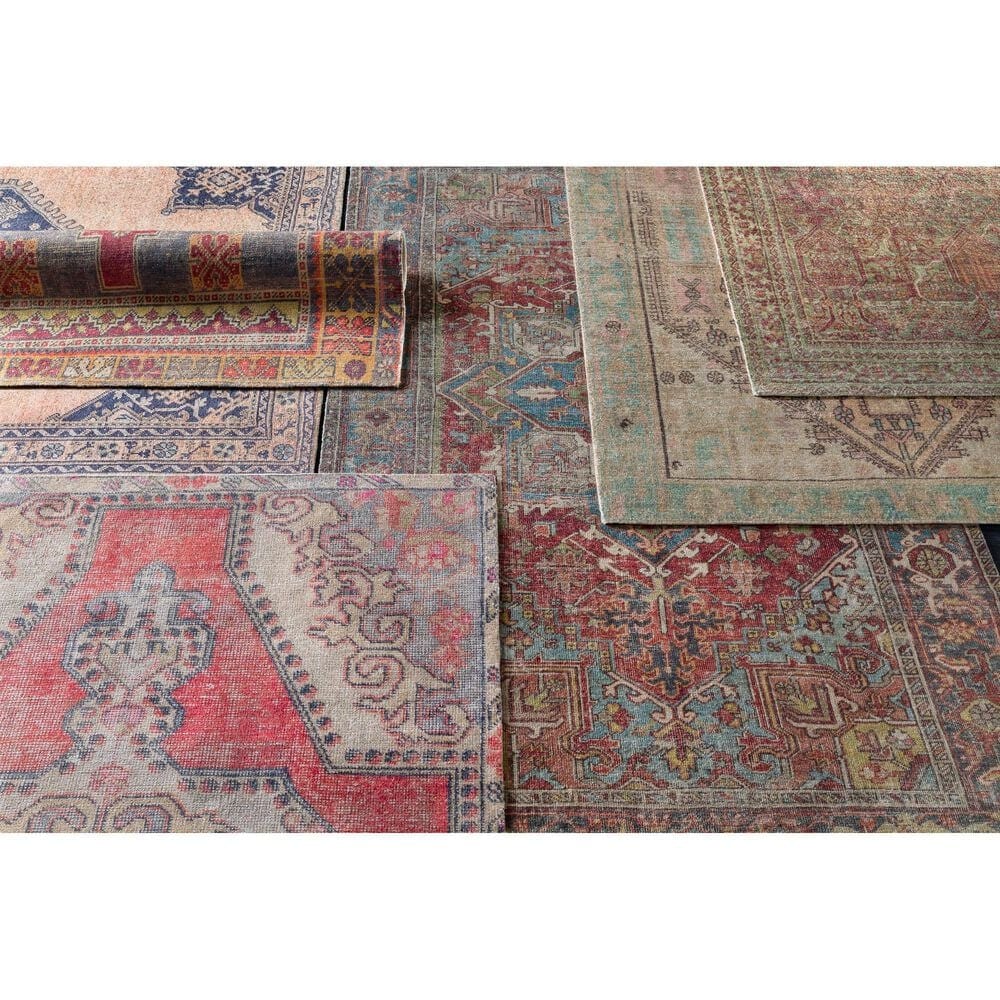 Surya Unique UNQ-2305 2&#39; x 3&#39; Pink, Lime, Charcoal and Green Area Rug, , large