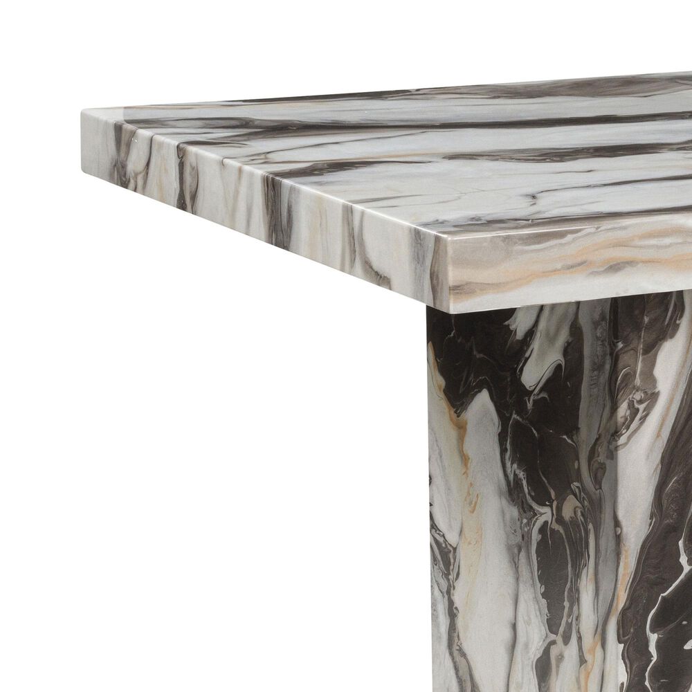 Ashley Jeshina 7-Piece Rectangular Dining Set in White, Dark Brown, Beige, , large