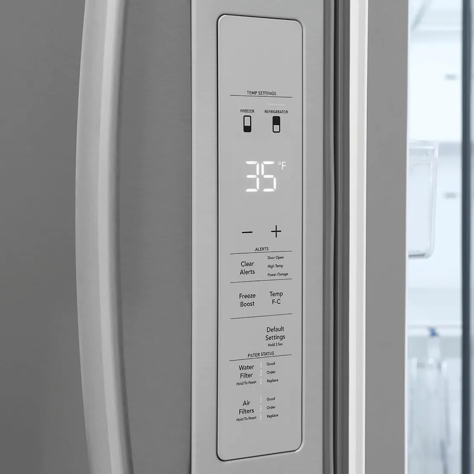 frigidaire refrigerator high temp