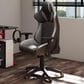 CorLiving Reaper Gaming Chair in Black and Grey, , large