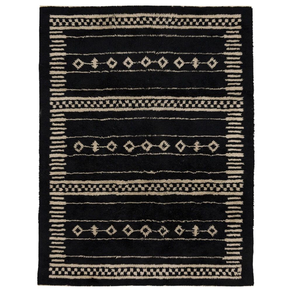 Drew and Jonathan Home Kasbah Agadir 10" x 14" Charcoal Area Rug, , large