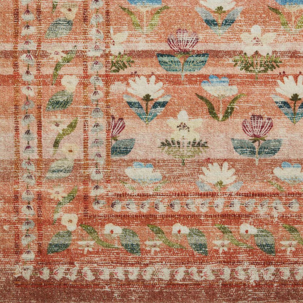 Loloi Courtyard 7&#39;6&quot; x 9&#39;6&quot; Hadley Terracotta Area Rug, , large