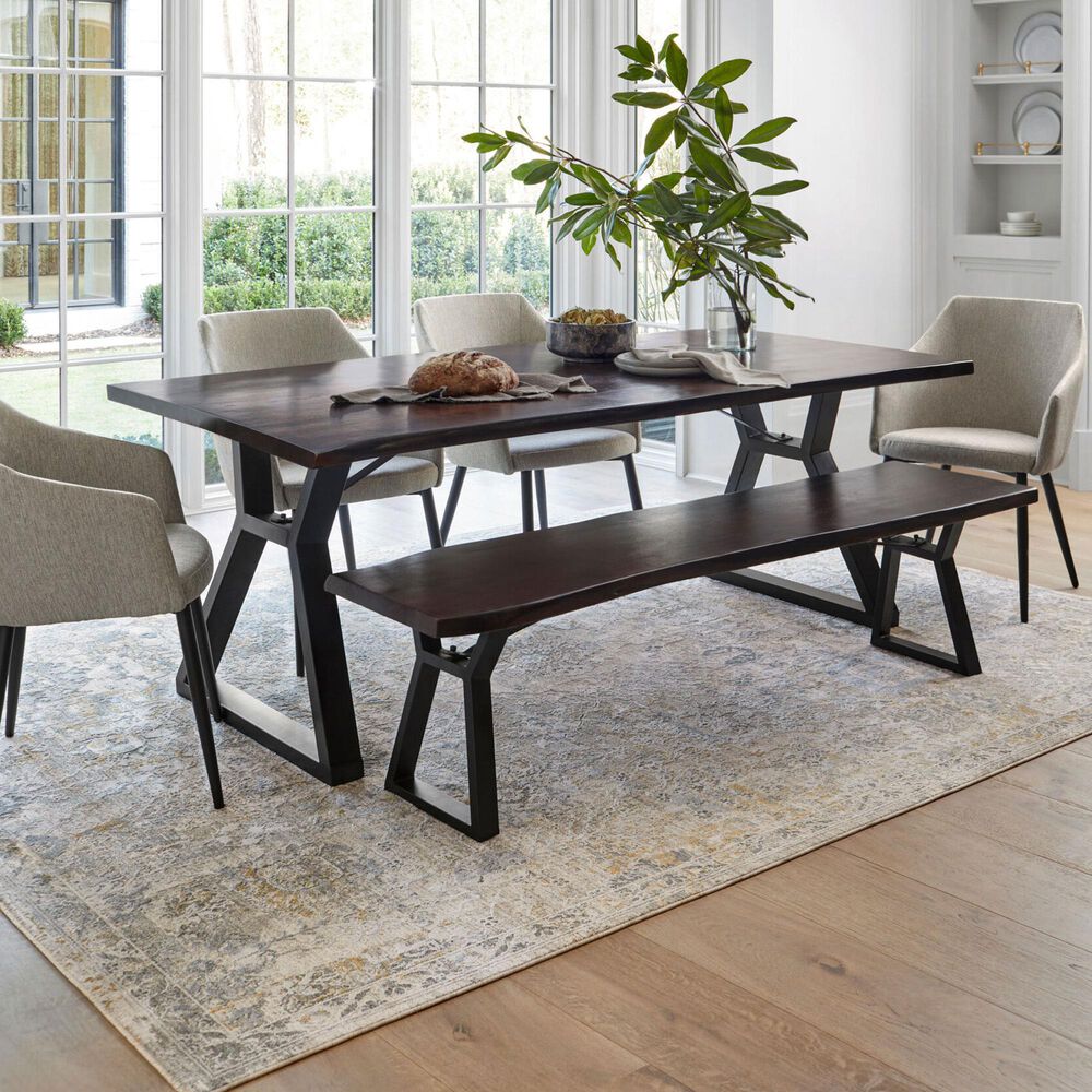 Surya Dresden DRE-2323 Medium Gray, Gray, White, Denim, Mustard and Light Slate 10&#39; x 13&#39;11&quot; Area Rug, , large
