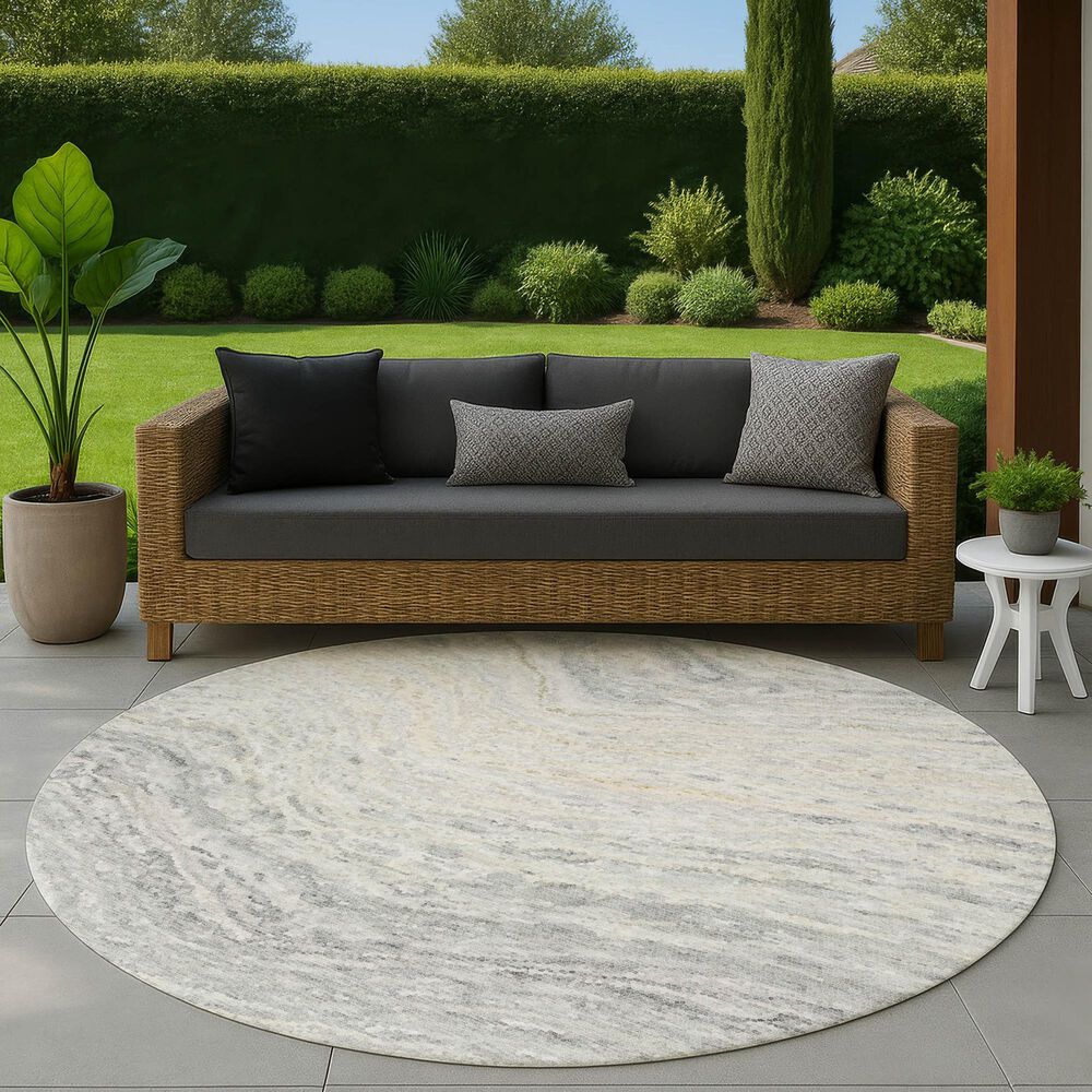 Dalyn Rug Company Lumara Linen 8' Round Area Rug, , large