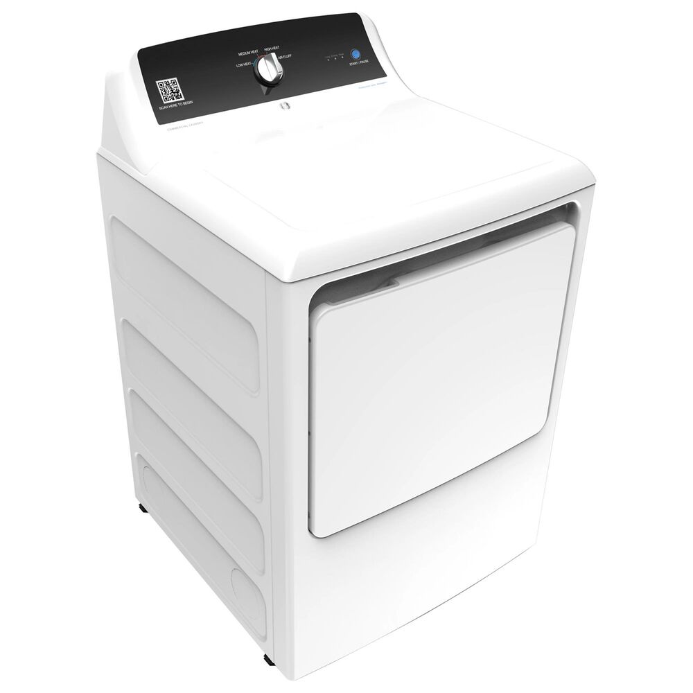 GE Appliances 4.2 Cu. Ft. Commercial Top Load Washer and 7.4 Cu. Ft. Gas Dryer Laundry Pair in White, , large