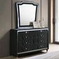 Pacific Landing Lorient Glam Dresser and Mirror in Black, , large