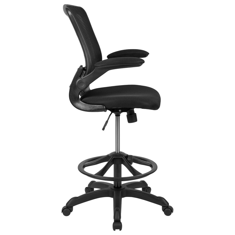 Flash Furniture Drafting Chair in Black, , large