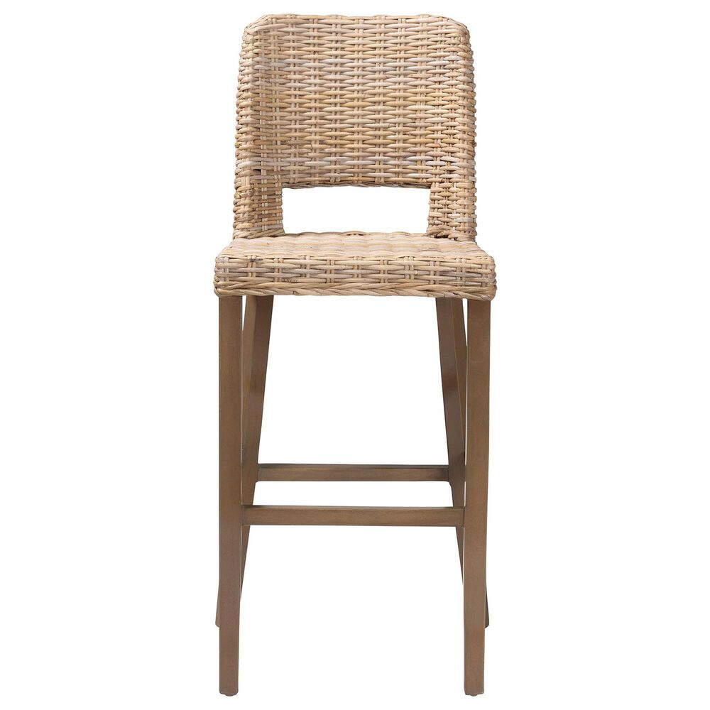 Baxton Studio Magy Bar Stool in Grey, , large