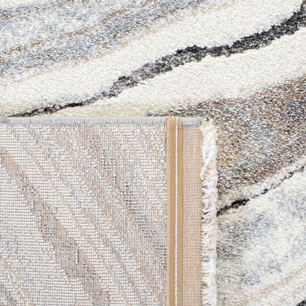 Safavieh Cyrus Shag CYR124A 2&#39;2&quot; x 9&#39; Ivory and Grey Runner, , large