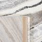 Safavieh Cyrus Shag CYR124A 2"2" x 9" Ivory and Grey Runner, , large